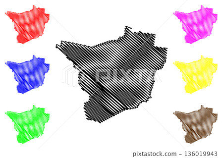 Roosendaal municipality (Kingdom of the Netherlands, Holland, North Brabant or Noord-Brabant province) map vector illustration, scribble sketch Roosendaal map Roosendaal municipality (Kingdom of the Netherlands, Holland, North Brabant or Noord-Brabant province) map vector illustration, scribble sketch Roosendaal map 136019943