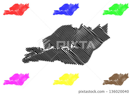 Smallingerland municipality (Kingdom of the Netherlands, Holland, Frisia or Friesland province) map vector illustration, scribble sketch Smellingerlan map Smallingerland municipality (Kingdom of the Netherlands, Holland, Frisia or Friesland province) map vector illustration, scribble sketch Smellingerlan map 136020040