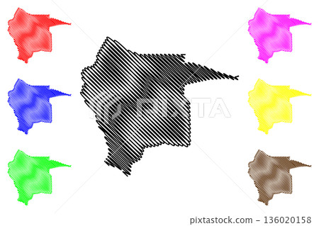 Tubbergen municipality (Kingdom of the Netherlands, Holland, Overijssel or Oaverysel province) map vector illustration, scribble sketch Tubbige map Tubbergen municipality (Kingdom of the Netherlands, Holland, Overijssel or Oaverysel province) map vector illustration, scribble sketch Tubbige map 136020158
