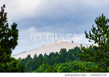 Mont Ventoux, mountain in Provence, France. Mont Ventoux, mountain in Provence, France. 136020730