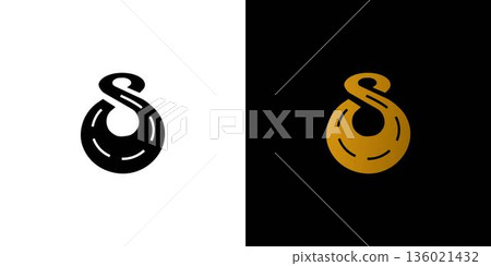 Unique and modern the infinity street logo design with the initial letter S Unique and modern the infinity street logo design with the initial letter S 136021432