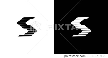 Unique and strong letter S initials logo design Unique and strong letter S initials logo design 136021438