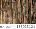 natural wood texture, brown background of old wooden boards 136023121