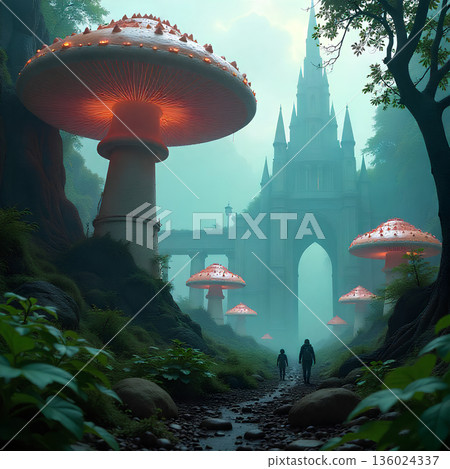 the elements of architecture in the mosque 136024337