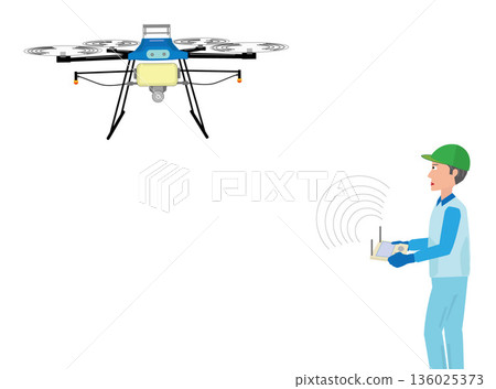 無人機噴灑農藥的示意圖 無人機噴灑農藥的示意圖 136025373