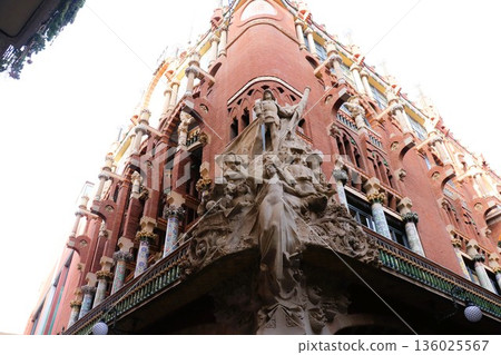World Heritage Site: Palau de la Música Catalana, Barcelona, Spain, Europe 136025567