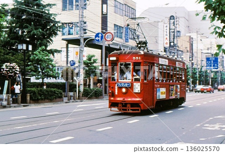 1992 Former Hokuriku Railway Kanazawa City Line train, Meitetsu Gifu City Line 550 series, in front of Shin-Gifu Station, Gifu Prefecture 1992 Former Hokuriku Railway Kanazawa City Line train, Meitetsu Gifu City Line 550 series, in front of Shin-Gifu Station, Gifu Prefecture 136025570