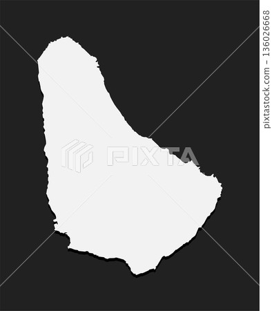 Map Barbados, template Caribbean outline country 136026668