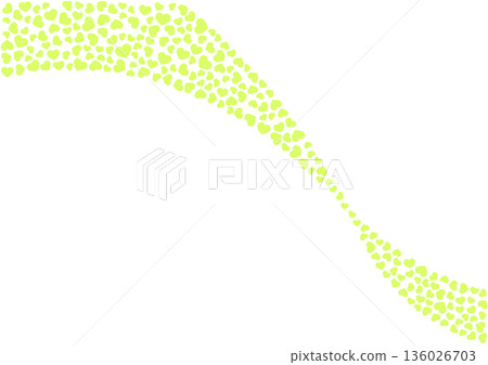 Heart pattern background Yellow-green solid color Heart 136026703