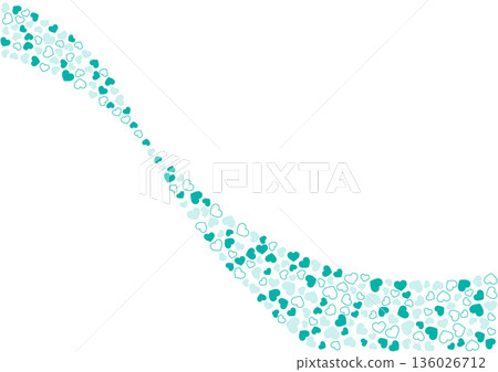 Heart pattern background Green 3 colors Border and solid color Heart Heart pattern background Green 3 colors Border and solid color Heart 136026712
