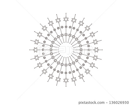 Floral burst background, frame 136026930