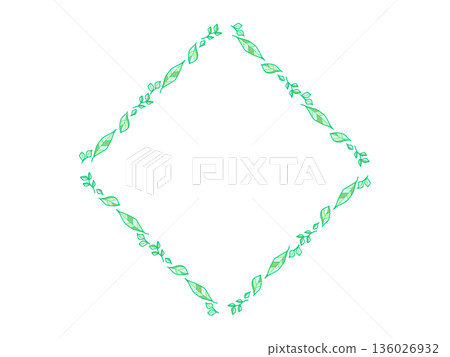 Leaf diamond frame 136026932