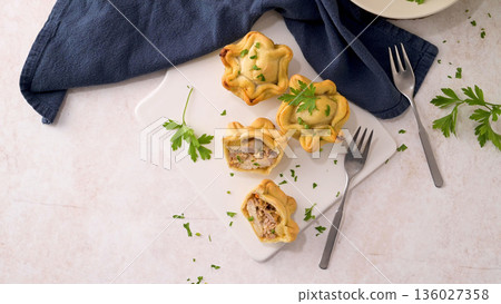 Chicken pies 136027358