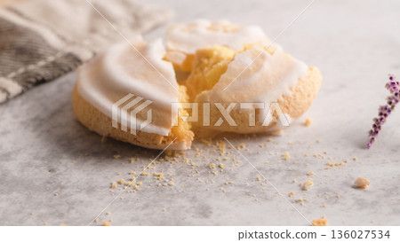 Coockies with egg white cover Coockies with egg white cover 136027534