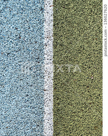 A vibrant close-up of a textured surface, divided by a white line A vibrant close-up of a textured surface, divided by a white line 136027620