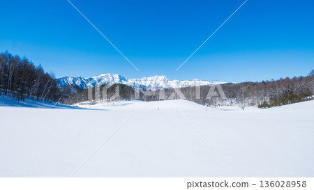 Nakayama Plateau Snow Trekking (View of the Northern Alps) Nakayama Plateau Snow Trekking (View of the Northern Alps) 136028958