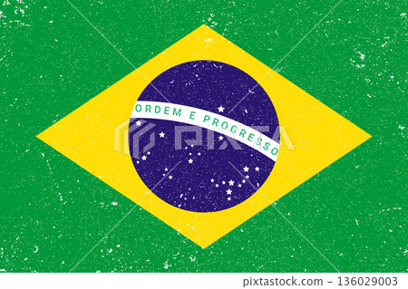 Brazil national symbol. Flag of Brazil is a sign symbol. Brazil national symbol. Flag of Brazil is a sign symbol. 136029003