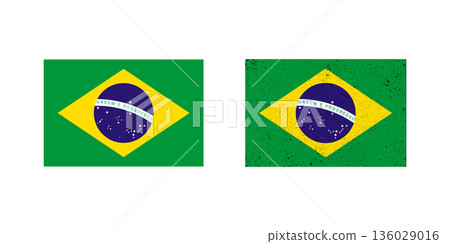 Brazil national symbol. Flag of Brazil is a sign symbol. 136029016