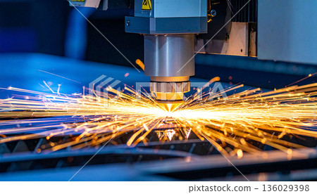 Industrial Laser Cutting Metal Industrial Laser Cutting Metal 136029398