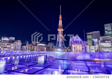 名古屋 Oasis 21 和中部電力未來塔的夜景 136030728