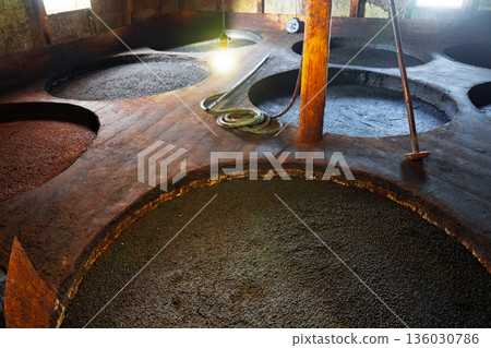 Soy sauce brewery in Shodoshima, Kagawa Prefecture 136030786