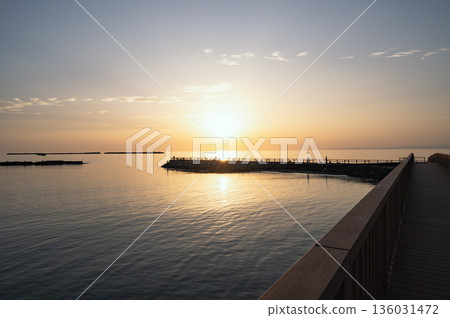 新潟 - 黃昏時的釣魚碼頭(出雲崎町) 新潟 - 黃昏時的釣魚碼頭(出雲崎町) 136031472