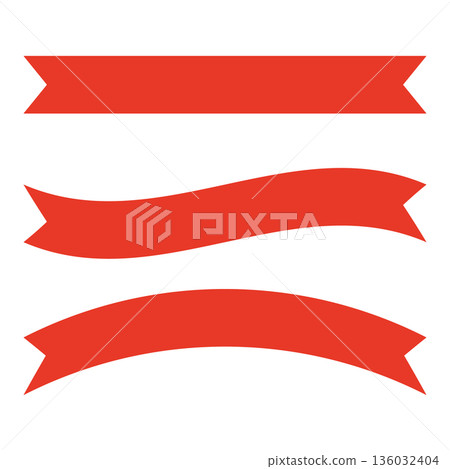 一條紅色絲帶的例證 136032404