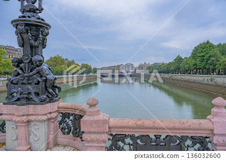 San Sebastian, Old Town, street, temple, midsummer, Spain 136032600