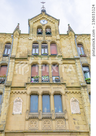 San Sebastian, sea view city, port town, midsummer, Spain San Sebastian, sea view city, port town, midsummer, Spain 136033124