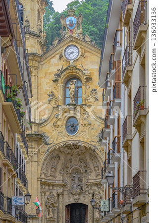 San Sebastian, sea view city, port town, midsummer, Spain San Sebastian, sea view city, port town, midsummer, Spain 136033136