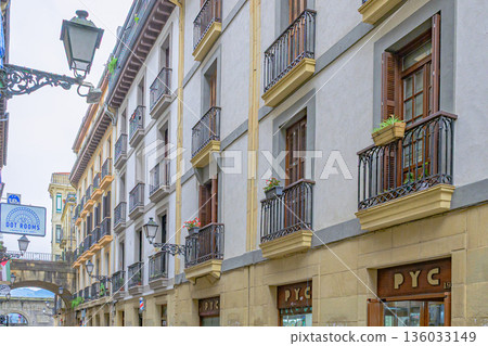 San Sebastian, sea view city, port town, midsummer, Spain San Sebastian, sea view city, port town, midsummer, Spain 136033149