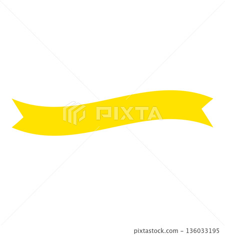 Yellow ribbon illustration 136033195