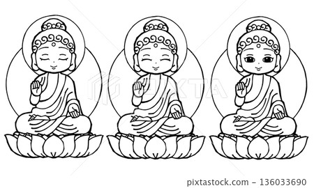 釋迦如來套裝 (03)（單色） 136033690