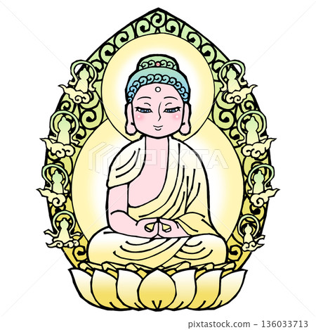 Amida Nyorai (B) (opened eyes) 136033713