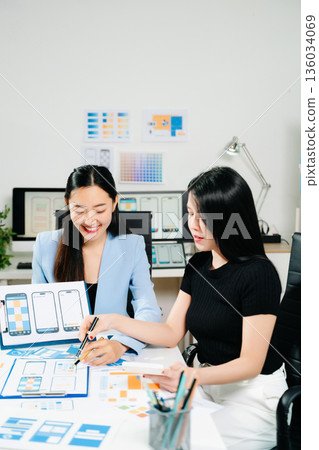 Explore dynamic UX, UI designs with wireframes, prototyping, teamwork, and creative layouts for web and mobile. 136034069