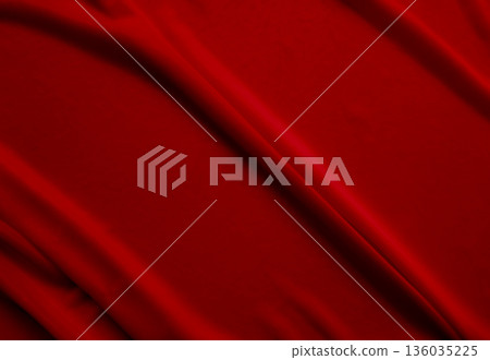 Red Fabric Background Texture Silk Linen Cloth Satin Luxury Abstract Material Dark Elegant Gradient Pattern Textile Banner Fashion Backdrop Christmas Summer Travel, Poster Template Card Wallpaper. Red Fabric Background Texture Silk Linen Cloth Satin Luxury Abstract Material Dark Elegant Gradient Pattern Textile Banner Fashion Backdrop Christmas Summer Travel, Poster Template Card Wallpaper. 136035225