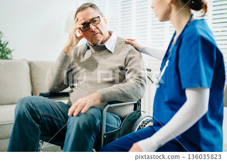 ng hands takFemale hands touching old male hand Helpie care of the elderly concept. 136035823