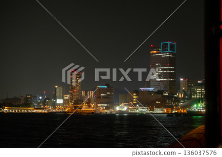 夜幕下的城市天際線 夜幕下的城市天際線 136037576