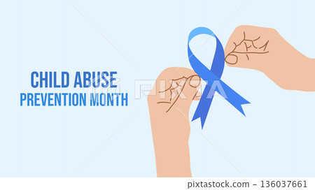 Child Abuse Prevention Month April Awareness Safe. For campaigns, posters, social media, and educational websites. Vector illustration. Child Abuse Prevention Month April Awareness Safe. For campaigns, posters, social media, and educational websites. Vector illustration. 136037661