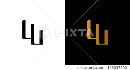 Luxury and simple letter W initials logo design Luxury and simple letter W initials logo design 136037690
