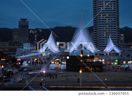 Night view of Kobe Harborland 136037955