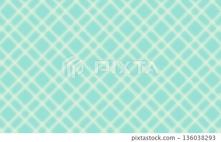 Green tartan check with thin lines crossing where diamonds intersect 136038293