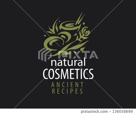 Vintage inspired recipe with flora, Artistic portrayal combining vintage letterforms and botanical illustrations against black background Vintage inspired recipe with flora, Artistic portrayal combining vintage letterforms and botanical illustrations against black background 136038699