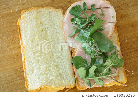 Ham cheese hot sandwich Ham cheese hot sandwich 136039289