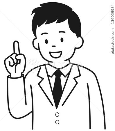 醫生指著一根手指 136039984