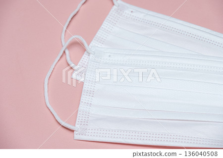 白色口罩，花粉症，預防感染，春季布料 136040508