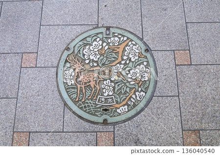 奈良獨特的井蓋 奈良獨特的井蓋 136040540
