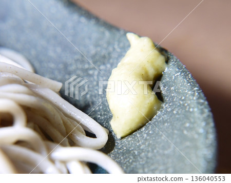 Soba noodles eaten at home (with wasabi) Soba noodles eaten at home (with wasabi) 136040553