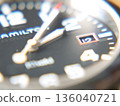 Close-up image of an analog watch 136040721