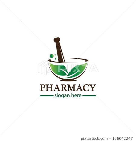 Creative Pharmacy Concept Logo Design 136042247